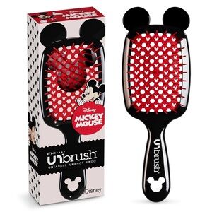 UNbrush Mickey Mouse Disney Collection Detangling Brush- wigs, extensions, hair